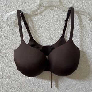 Skims Size 38DD Ultimate Collection Push Up Plunge Underwire Bra In Espresso NWT
